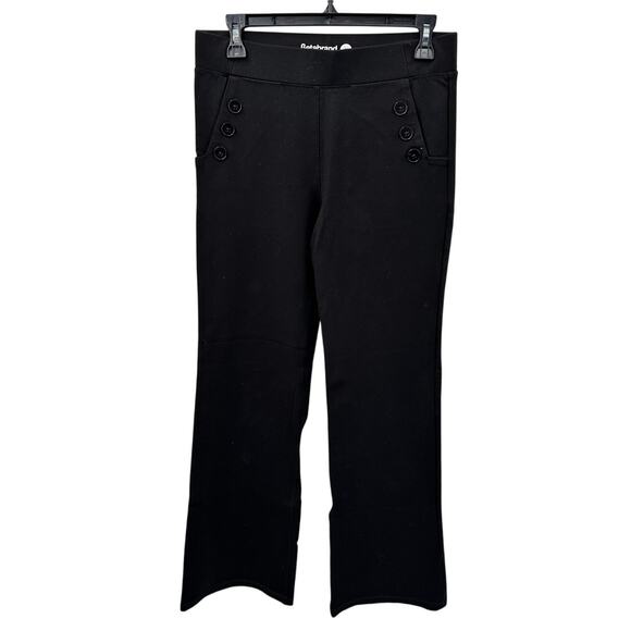BETABRAND Black Wide Leg Elastic Waist Dress Yoga Pants // M - Picture 1 of 6